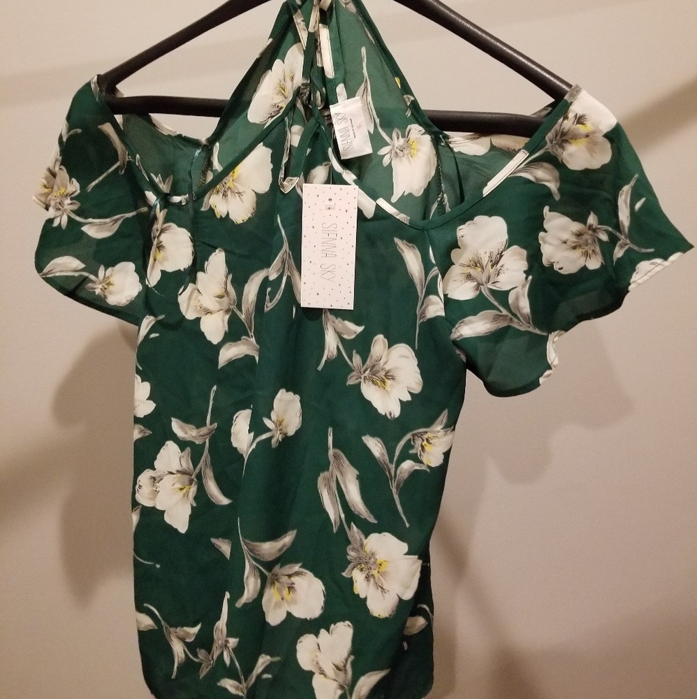 Cold shoulder blouse